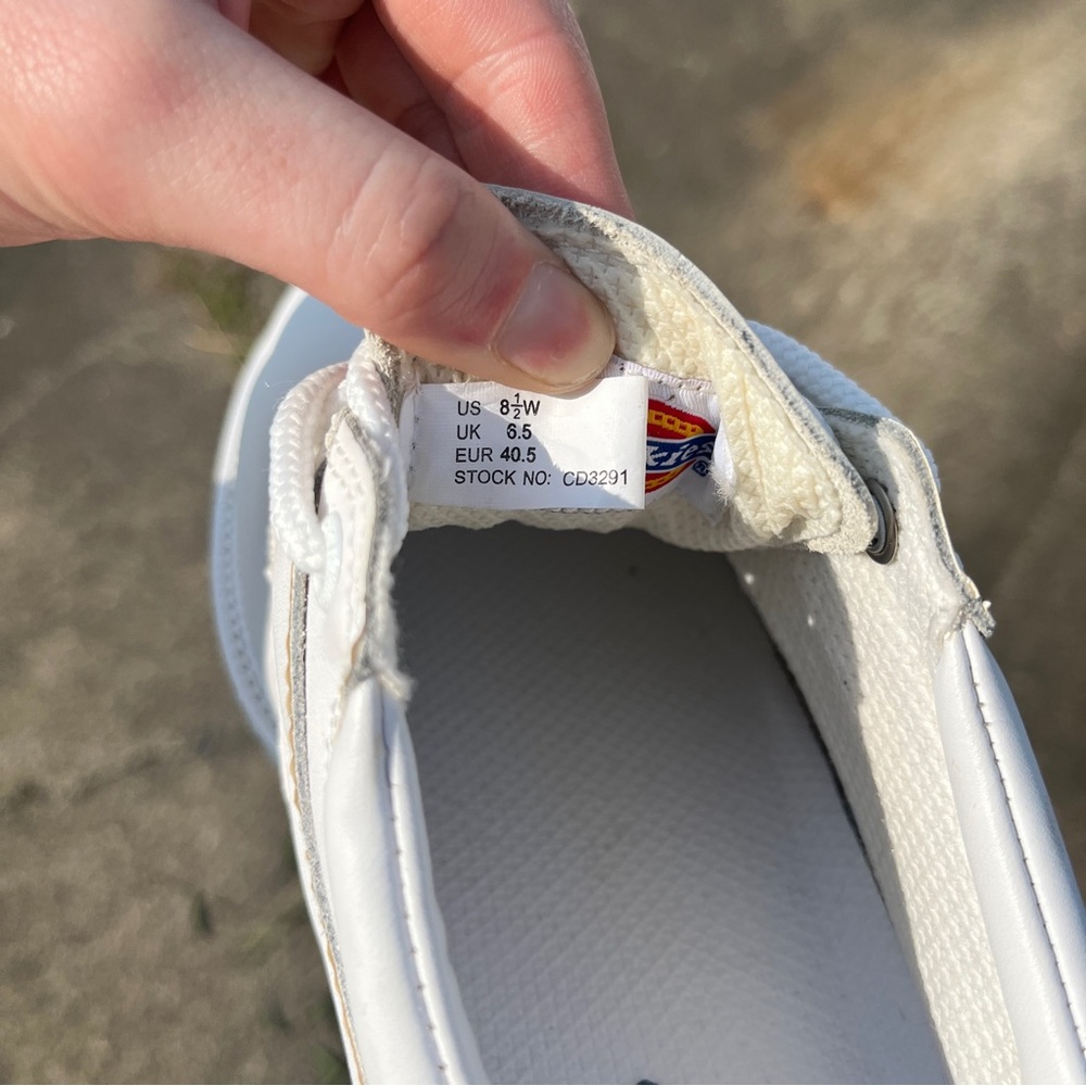 White Womens Dickies Work Shoes/Boots Size 8.5W good condition - Picture 8 of 8